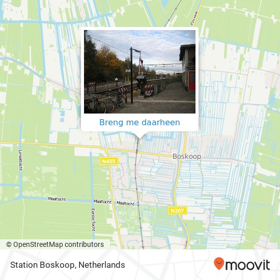 Station Boskoop kaart