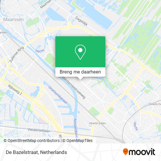 De Bazelstraat kaart