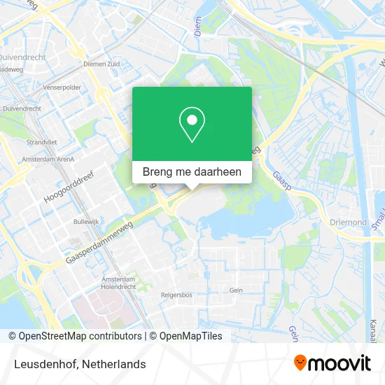 Leusdenhof kaart