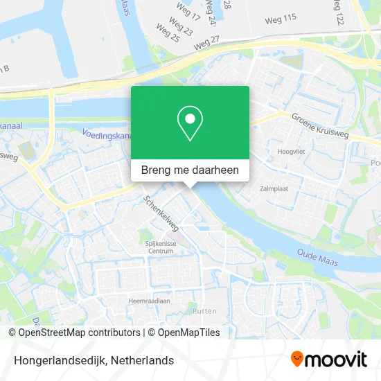 Hongerlandsedijk kaart