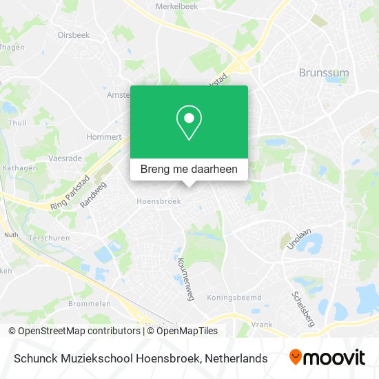 Schunck Muziekschool Hoensbroek kaart