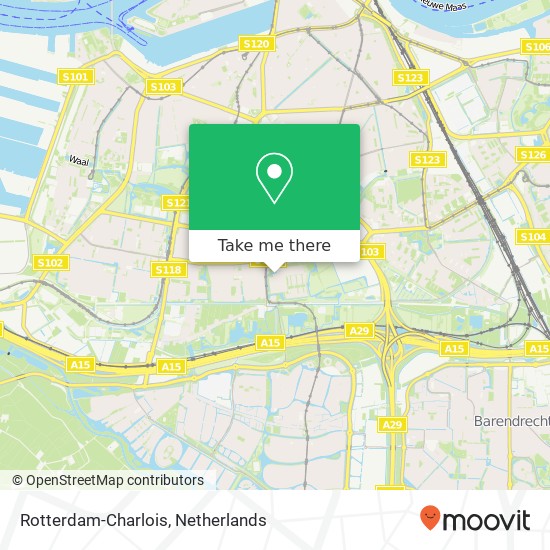 Rotterdam-Charlois kaart