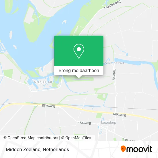 Midden Zeeland kaart