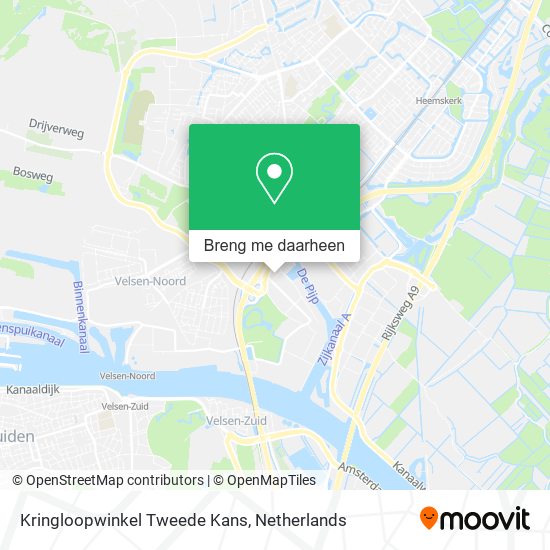 Kringloopwinkel Tweede Kans kaart