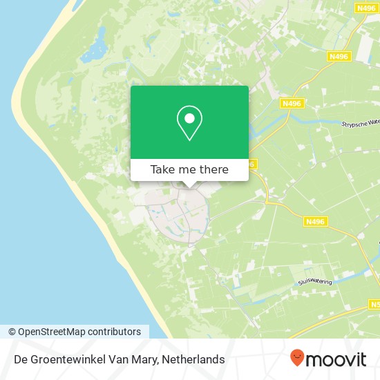 De Groentewinkel Van Mary kaart