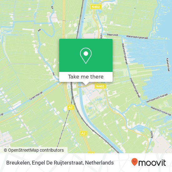 Breukelen, Engel De Ruijterstraat kaart