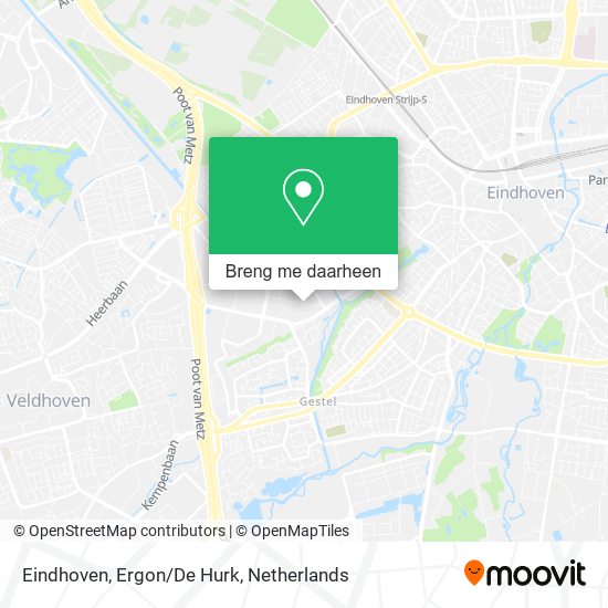 Eindhoven, Ergon/De Hurk kaart