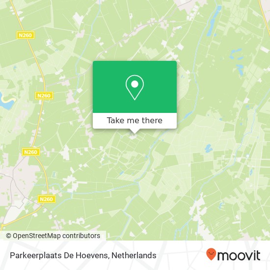Parkeerplaats De Hoevens kaart