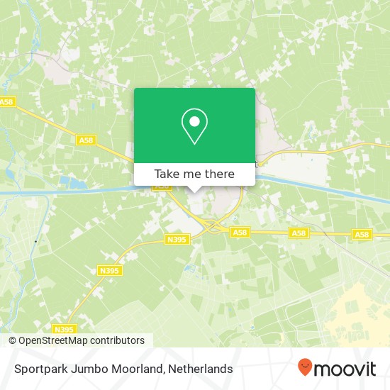 Sportpark Jumbo Moorland kaart