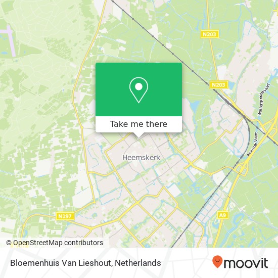 Bloemenhuis Van Lieshout kaart
