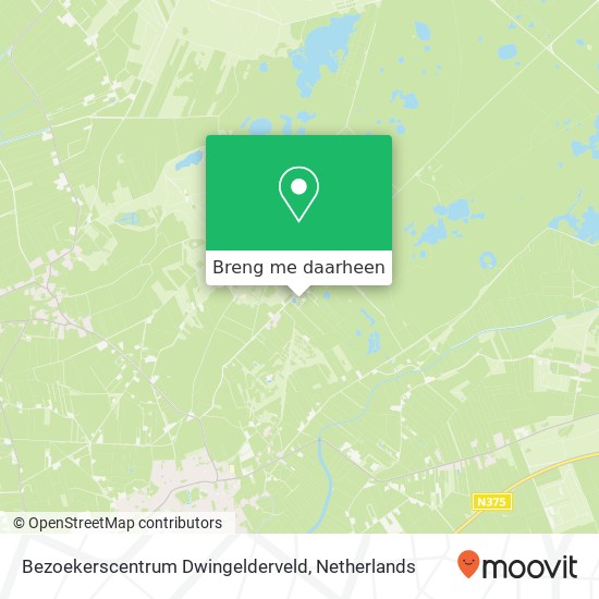 Bezoekerscentrum Dwingelderveld kaart