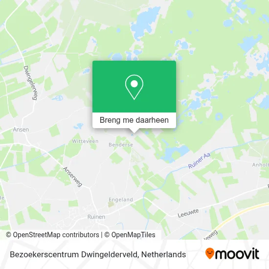 Bezoekerscentrum Dwingelderveld kaart