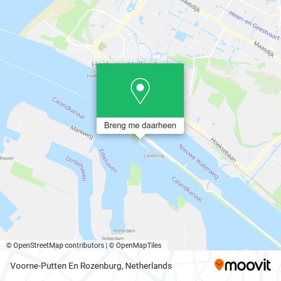Voorne-Putten En Rozenburg kaart