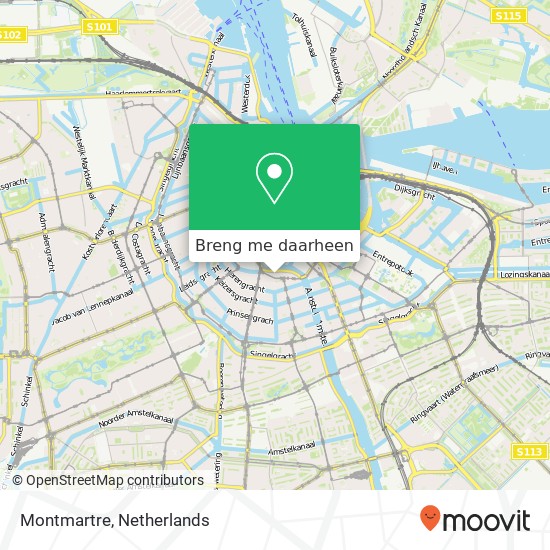 Montmartre kaart