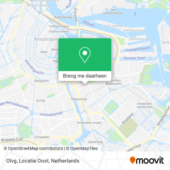 Olvg, Locatie Oost kaart