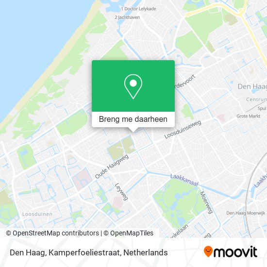 Den Haag, Kamperfoeliestraat kaart