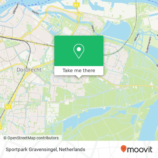 Sportpark Gravensingel kaart