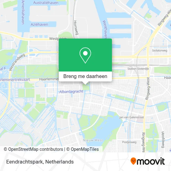 Eendrachtspark kaart