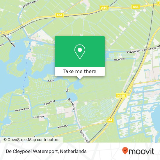 De Cleypoel Watersport kaart