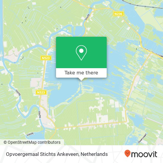 Opvoergemaal Stichts Ankeveen kaart