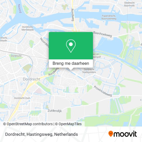 Dordrecht, Hastingsweg kaart