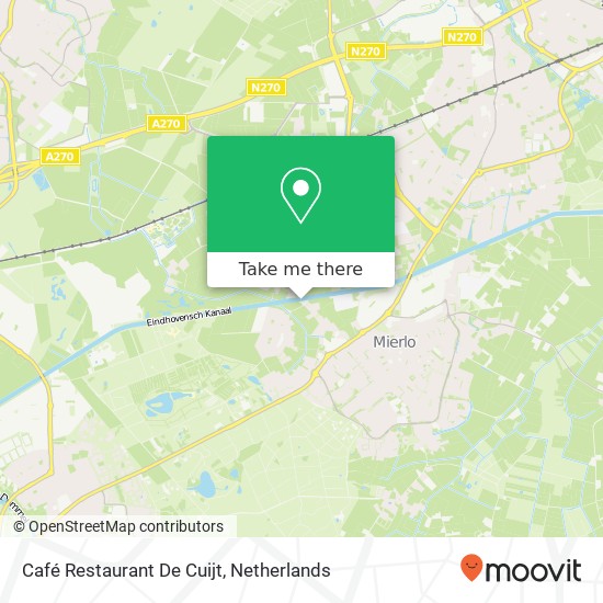 Café Restaurant De Cuijt kaart