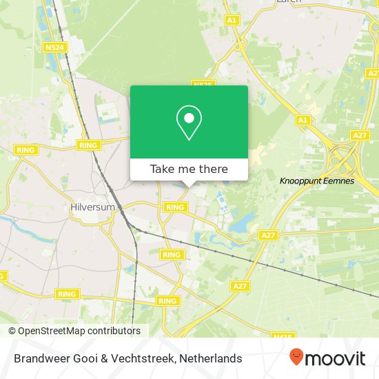 Brandweer Gooi & Vechtstreek kaart