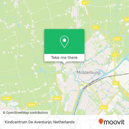 Kindcentrum De Aventurijn kaart