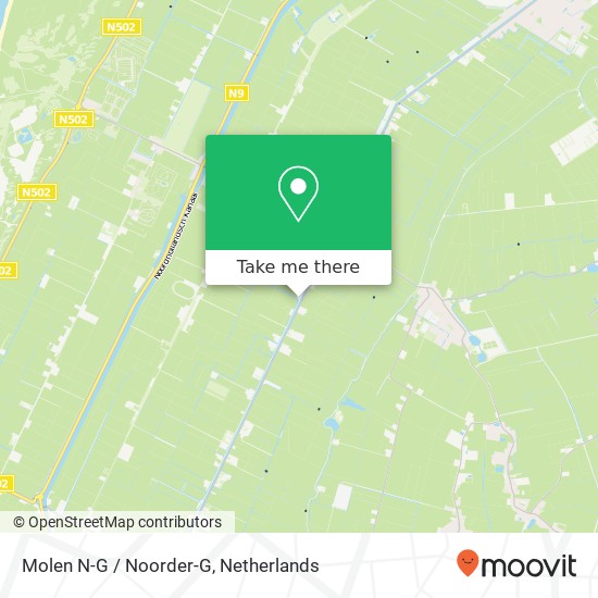 Molen N-G / Noorder-G kaart