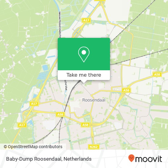 Baby-Dump Roosendaal kaart