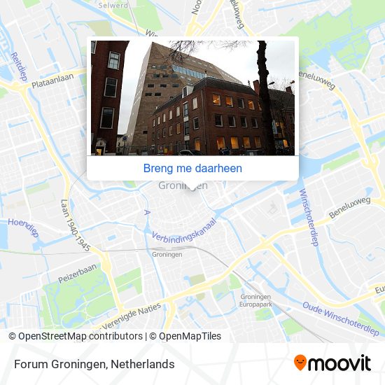 Forum Groningen kaart