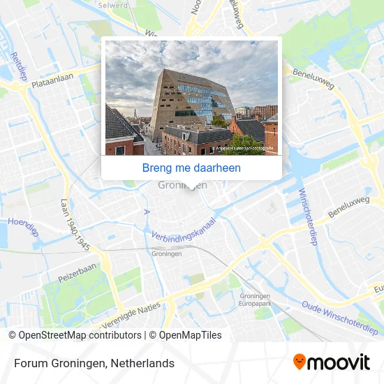 Forum Groningen kaart