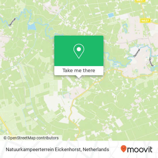 Natuurkampeerterrein Eickenhorst kaart