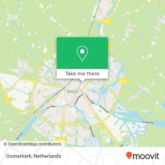 Oosterkerk kaart