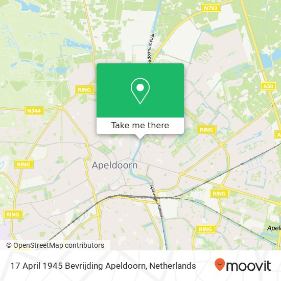 17 April 1945 Bevrijding Apeldoorn kaart