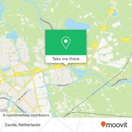 Zwolle kaart