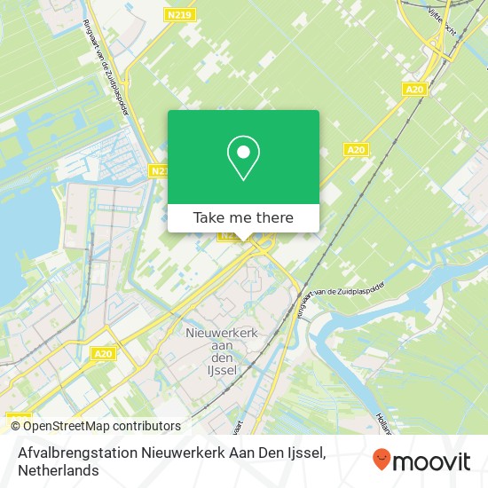 Afvalbrengstation Nieuwerkerk Aan Den Ijssel kaart