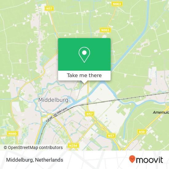 Middelburg kaart