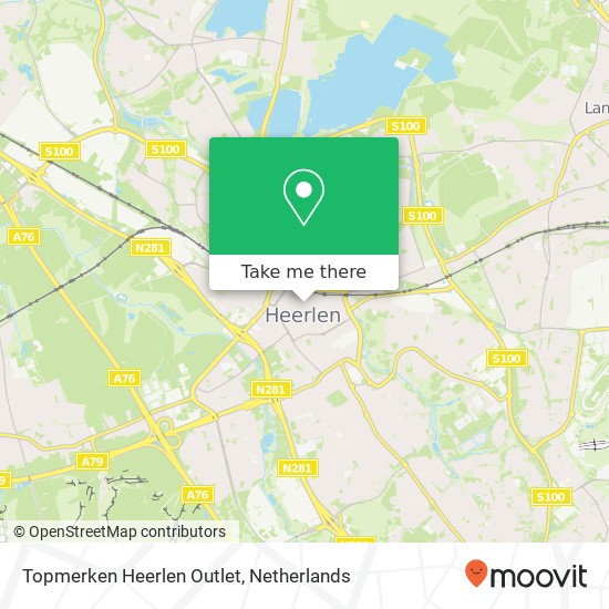 Topmerken Heerlen Outlet kaart