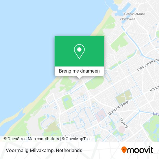 Voormalig Milvakamp kaart