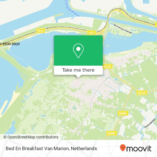 Bed En Breakfast Van Marion kaart