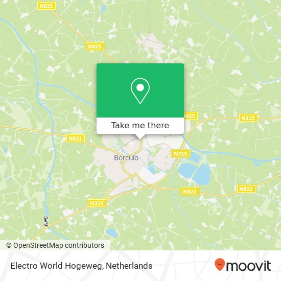 Electro World Hogeweg kaart