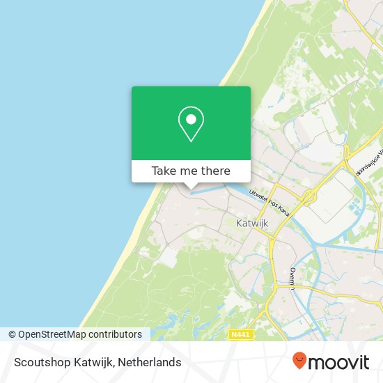 Scoutshop Katwijk kaart