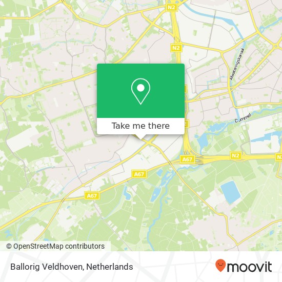 Ballorig Veldhoven kaart