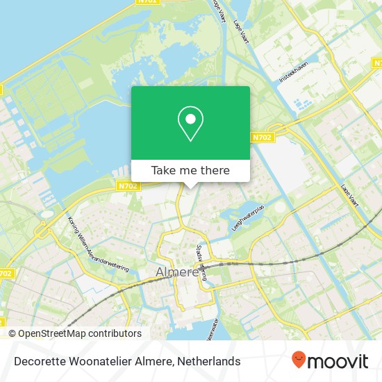 Decorette Woonatelier Almere kaart