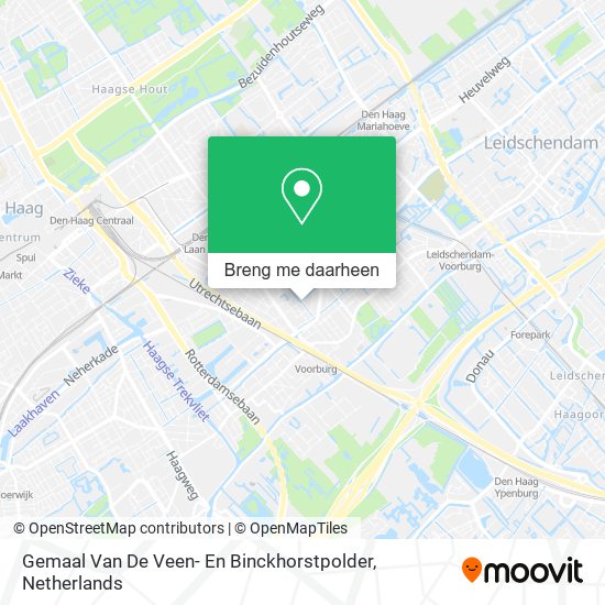 Gemaal Van De Veen- En Binckhorstpolder kaart