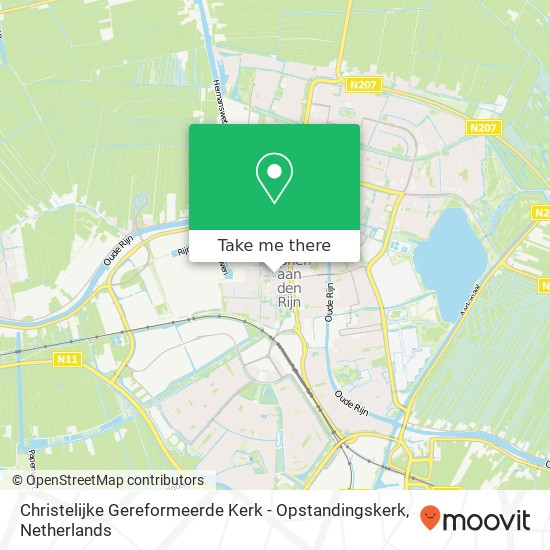 Christelijke Gereformeerde Kerk - Opstandingskerk kaart