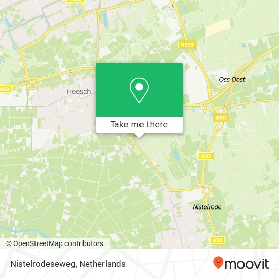 Nistelrodeseweg kaart