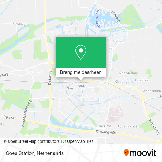 Goes Station kaart