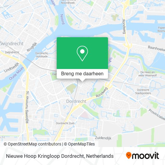 Nieuwe Hoop Kringloop Dordrecht kaart